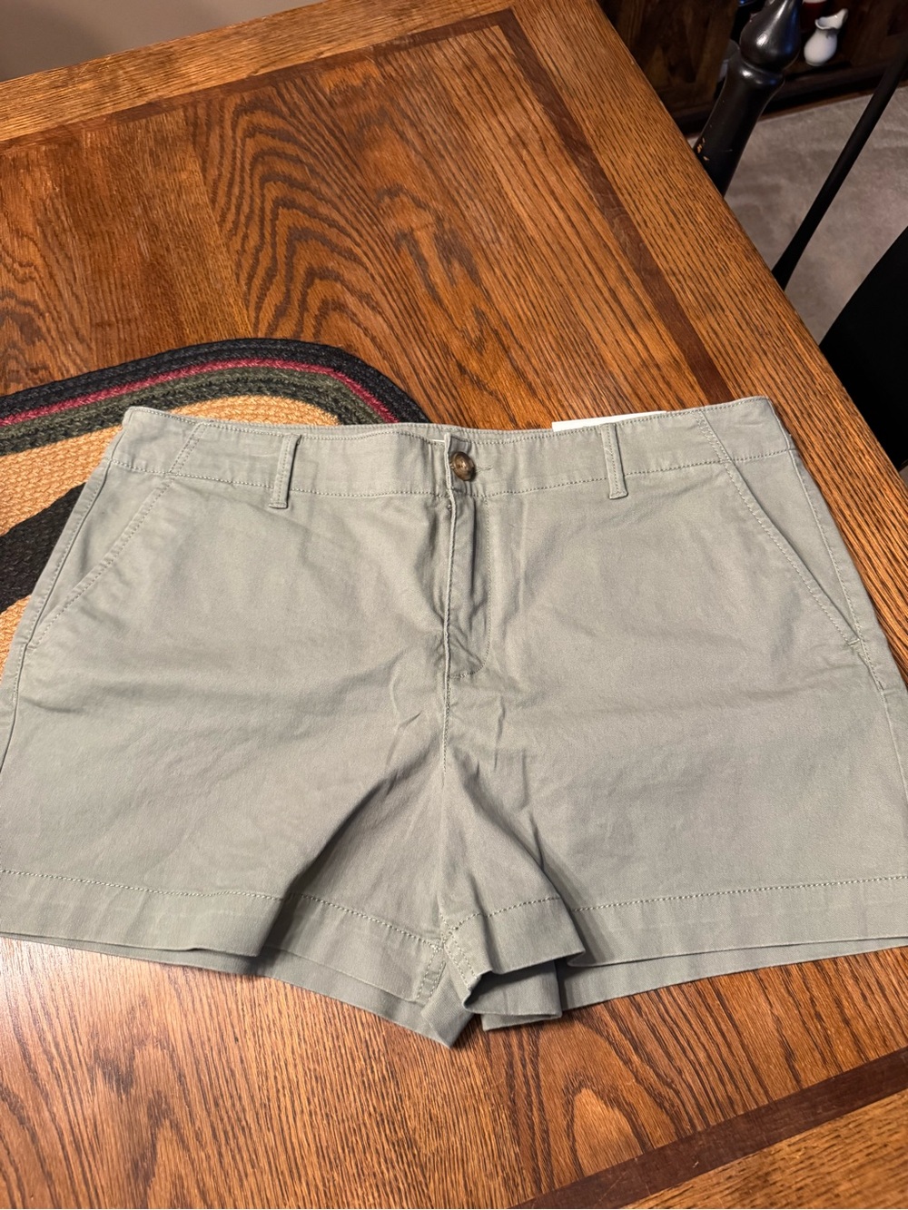 LOFT Light Olive Shorts
